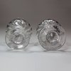 L736 Pair of English monteith or bonnet glasses c. 1760