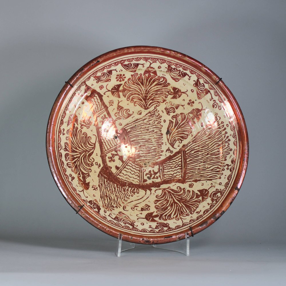 W752 Hispano-Moresque lustre bowl, late 17th/early 18th century