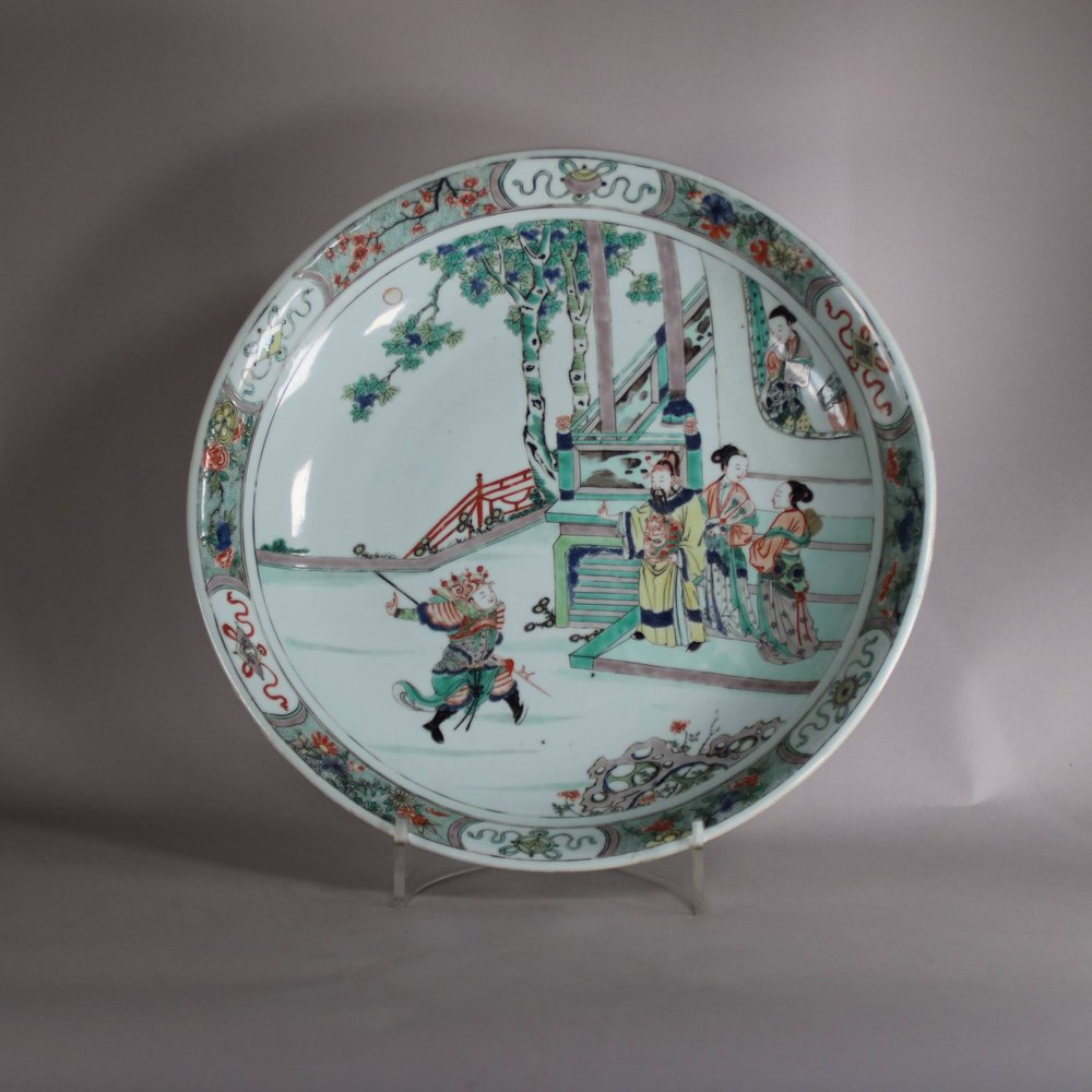 W814 Chinese Famille Verte dish, Kangxi (1662-1722)