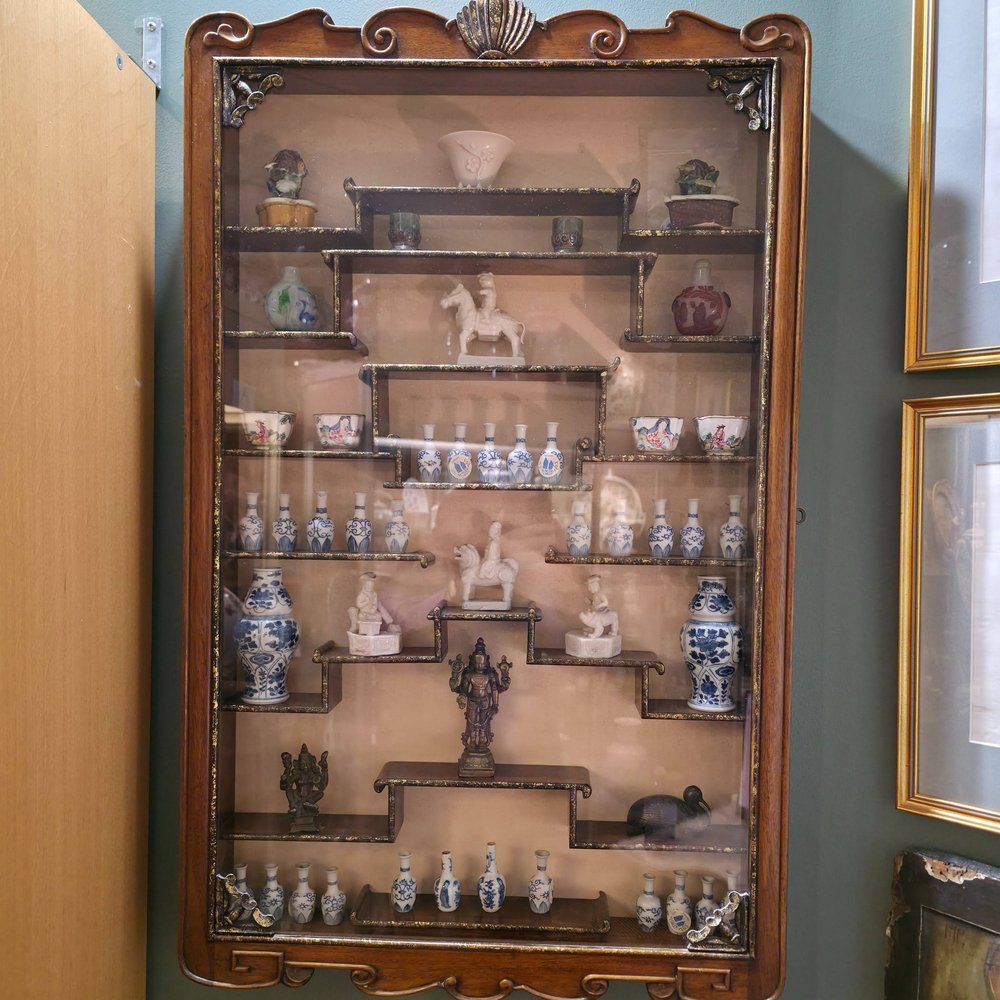 A3697 Hardwood gilt cabinet