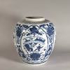 AA113 Chinese blue and white ovoid jar Kangxi(1668-1722)