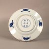 AA13 Chinese blue and white plate, Kangxi (1664-1722)