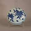 AA21 A large Chinese Transitional blue and white jar and cover, mid 17th century,