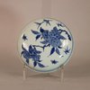 AA21 A large Chinese Transitional blue and white jar and cover, mid 17th century,