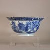 AA22 Chinese blue and white porcelain finely painted bowl, Kangxi period (1662-1722),