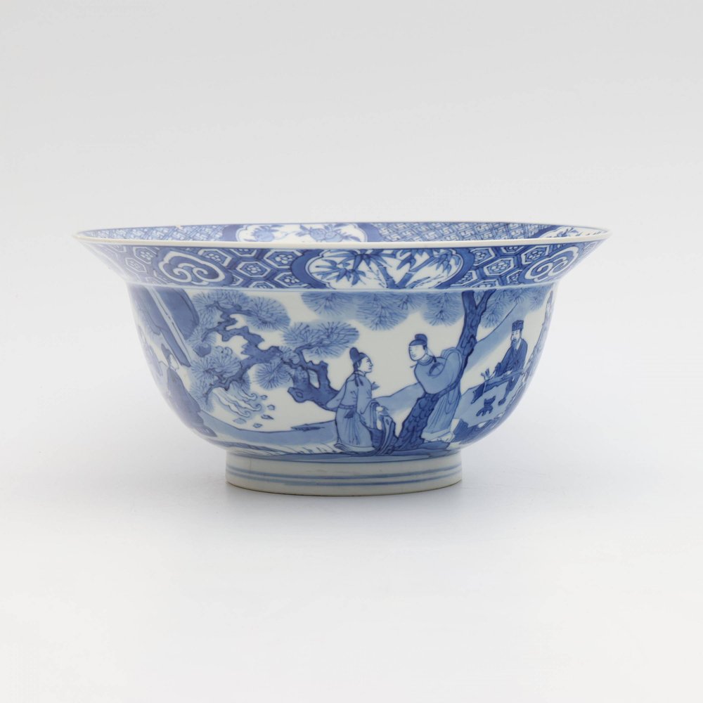 AA22 Chinese blue and white porcelain bowl, Kangxi period (1662-1722),