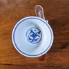 AA61 A Chinese blue & white porcelain bowl, circa 1643, painted with two phoenix, Chenghua six-character mark to base, Diameter: approximately 7.8 cm.  (3 1/16in.)