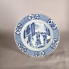 AA70 Chinese blue and white charger ‘Imperial consort Lady Yang getting drunk. Kangxi