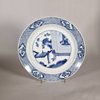 AA73 Chinese blue and white plate Kangxi(1662-1722) painted in a underglaze blue