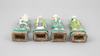 AA86 Eight Chinese famille rose Daoist immortals, Qing dynasty, circa 1780 each figure holding its attribute, 24cm high
