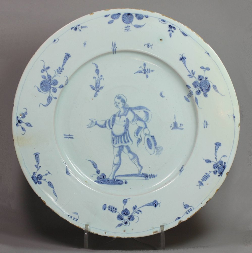 D382 Italian Savona plate, circa 1680