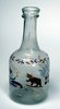 D396 Swiss painted glass carafe, c. 1730