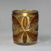 E948 Bohemian amber glass beaker, c. 1880