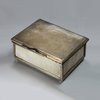 F531a Mother of pearl box, 19th century, engraved with flowers