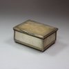 F531a Mother of pearl box, 19th century, engraved with flowers