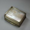 F531a Mother of pearl box, 19th century, engraved with flowers