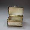 F531a Mother of pearl box, 19th century, engraved with flowers