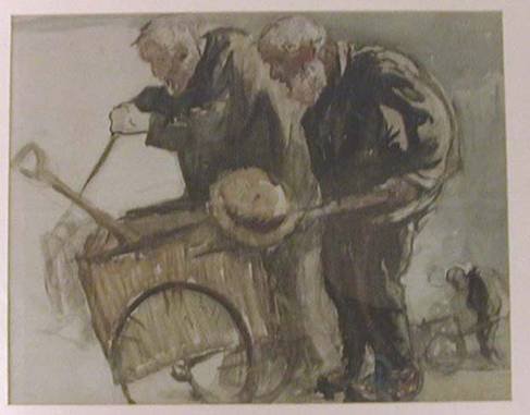 G671 Signed sketch, 'The Scavengers'