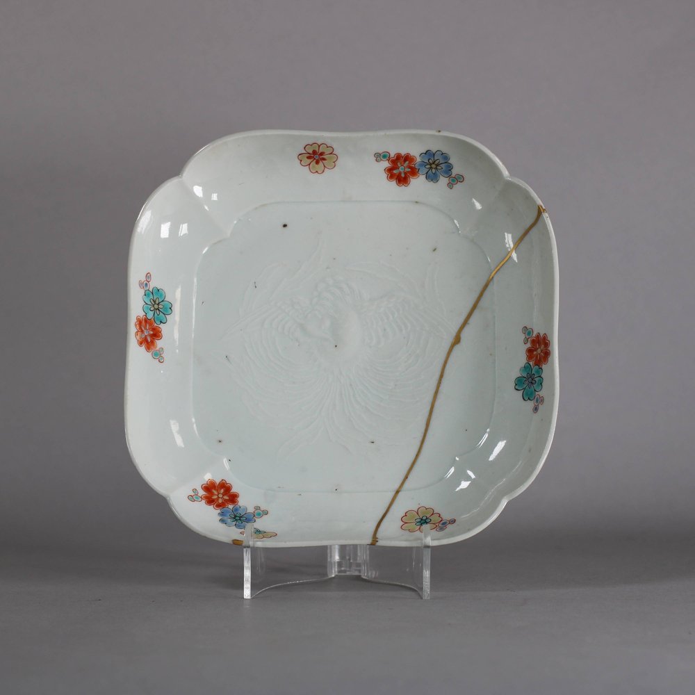 GG18 Japanese Kakiemon square dish