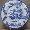 H821 Frankfurt blue and white Delft dish, c.1720