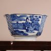 W779 Chinese blue and white four-sided bowl, Kangxi (1662-1722)