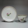 J546 Famille rose teacup and saucer, Qianlong (1734-95)