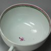 J549 Famille rose teacup and saucer, Qianlong (1734-95)