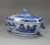 J843 Blue and white sauce tureen and cover, Qianlong (1735-95)