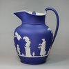 J875 Wedgwood Jasperware blue basalt jug, mid 19th century