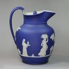 J875 Wedgwood Jasperware blue basalt jug, mid 19th century