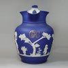 J875 Wedgwood Jasperware blue basalt jug, mid 19th century