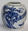 JB46 A good Chinese blue and white ginger jar, Kangxi (1662-1722)