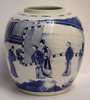 JB46 A good Chinese blue and white ginger jar, Kangxi (1662-1722)