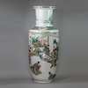 JB58 Famille verte rouleau vase, Kangxi (1662-1722)