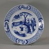 JB63 Blue and white plate, Kangxi mark and period (1662-1722)