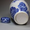 JB65 Blue and white jar and cover, Kangxi (1662-1722)