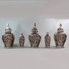 JB69 Extremely rare Japanese Imari garniture, circa 1700