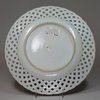 K228 Famille rose reticulated plate, Qianlong (1736-1795)