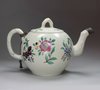 K722 English saltglaze Staffordshire teapot and cover, circa 1770