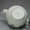 K722 English saltglaze Staffordshire teapot and cover, circa 1770