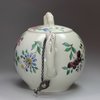 K722 English saltglaze Staffordshire teapot and cover, circa 1770