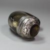 L693 Scottish white-metal mounted horn snuff mull