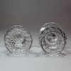 L736 Pair of English monteith or bonnet glasses c. 1760