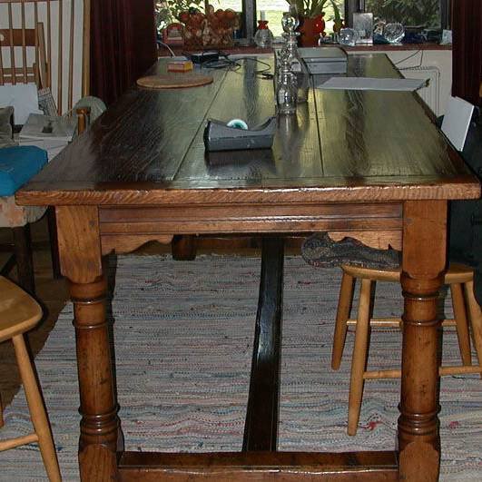 L759 Oak refectory table