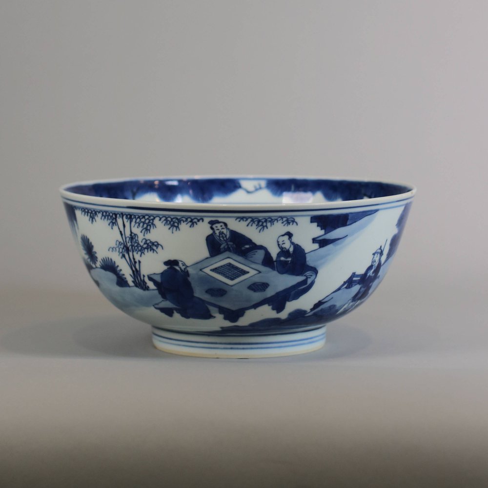 MW140 Blue and white bowl, Kangxi (1662-1722)