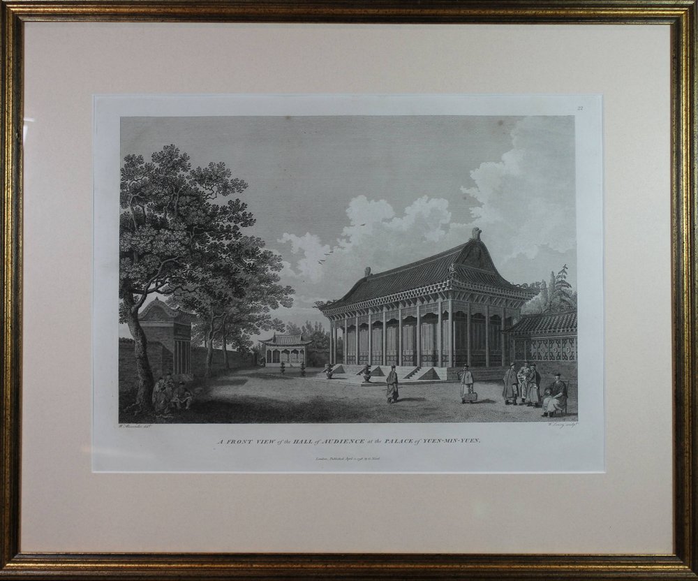 N144 Engraving of 'A front view of the Hall of Audience at the Palace