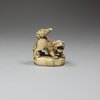 N303 Japanese ivory netsuke of a shishi, Edo period (1614-1868)