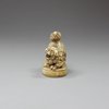 N303 Japanese ivory netsuke of a shishi, Edo period (1614-1868)