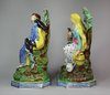 N35 Pair of Staffordshire figures of Elijah and the ravens and the