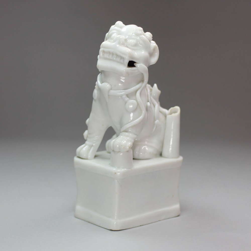 N479 Blanc de chine dog of Fo, Kangxi (1662-1722)